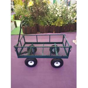 Buy cheap Green Potted Garden Trolley Cart Inflatable Wheel Easy And Easy from wholesalers