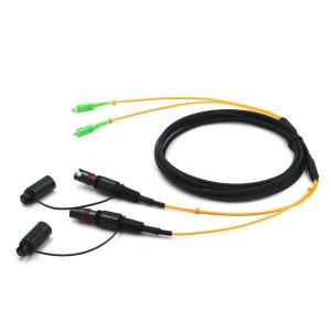 Buy cheap FTTX Fiber Cable Assembly Waterproof Duplex H Connector SC/APC To SC/APC PE Jacket from wholesalers