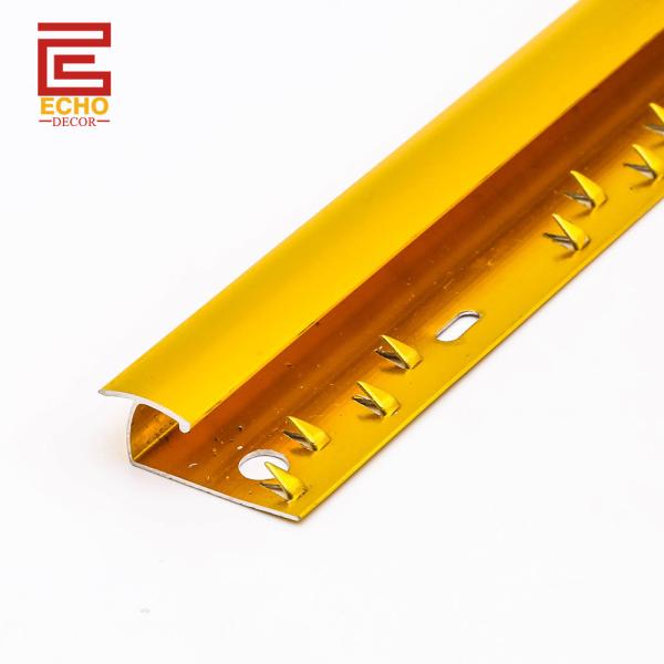 Buy cheap Durable Carpet Joiner Gold Strip Aluminium Metal Carpet Transition Strip from wholesalers