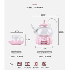 Buy cheap Ceramic Drinkware Type Tea And Coffee Pot Set For One Glass Tea Pot And Cup In Porcelain from wholesalers