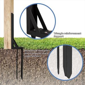 Buy cheap Fencing Repair Kit Heavy Duty Iron Ground Spike for Tilted Fence Posts Durable Design from wholesalers