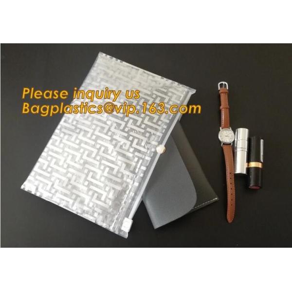 Buy cheap Cosmetic Pink Slider Padded Bag/Holographic k Bag With Bubble,Holographic Metallic Zipper Bubble Bag/Slider Padded from wholesalers