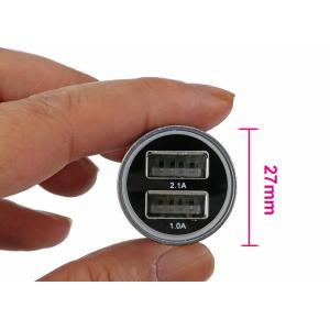 Buy cheap High Glossy Car Charger Adapter Aluminum Alloy Bottom Cover Led, Indicator Fast Charger 3.1A from wholesalers