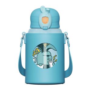 Buy cheap 480ml Insulated Drinking Kids Water Bottles Set With Reusable Straw from wholesalers