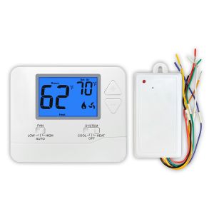 Riseem Fan Operation Mode HIGH Wireless Room Thermostat Non Programmable