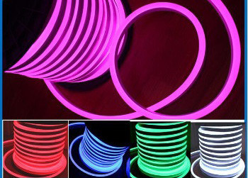 Buy cheap DC 24 Volt RGB LED Neon Flex14 X 26mm Dimension SMD5050 Tri Chip LED from wholesalers