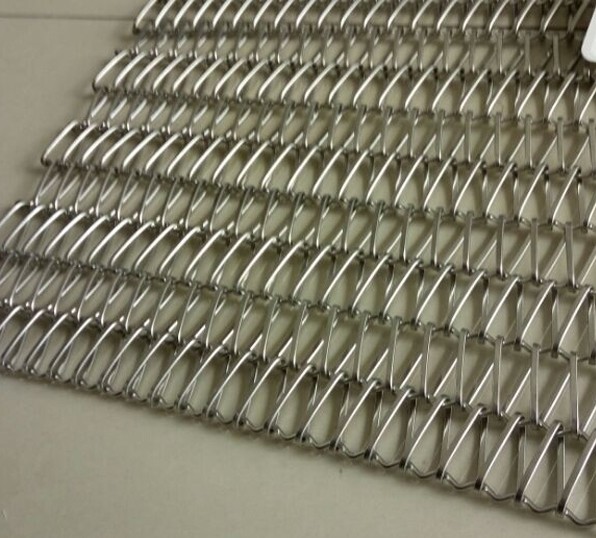 Quality Customizable Flexible Metal Mesh Fabric For Partiton Wall Custom Square Design for sale