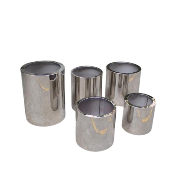 Buy cheap Stainless steel round planter flower pot with mirror finishing from wholesalers