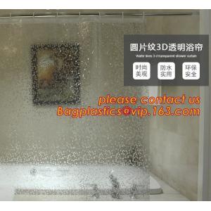 Custom Polyester Printing Shower Curtain, waterproof fireproof hook kids
