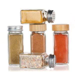 Buy cheap 120Ml 90Ml Glass Spice Jars With Shaker Pour Lid Square 4Oz Spice Jar For Kitchen from wholesalers