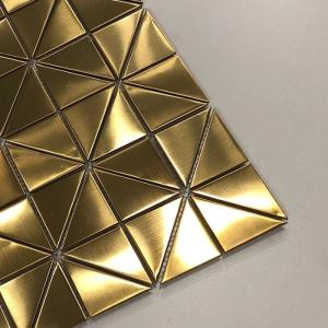 Gold Rose Pvd Plating CR Colored Stainless Steel Sheet With Mosaic