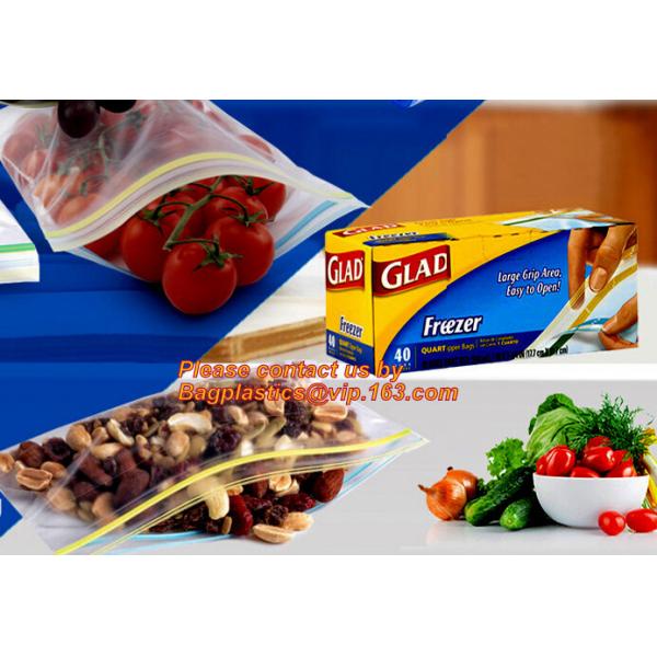 Quality Custom Double Seal Plastic Bag /Double Track Plastic Zipper Bags, LDPE clear biodegradable plastic double track reusable for sale