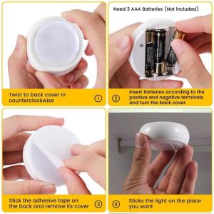 Buy cheap RoHS 4000k Dia65mm*25mm Remote Control Under Cabinet Light from wholesalers