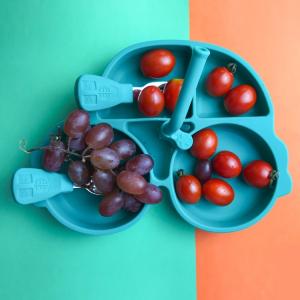 Buy cheap Portable Silicone Suction Food Storage Container MHC Kids Baby Plate With Straw from wholesalers