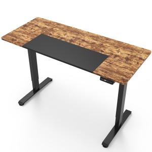 Buy cheap Office Work Study Metal Dual Motor Height Adjustable Sit-Standing Laptop Table in Brown from wholesalers