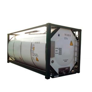 IMDG T4 Standard Steel Material 20ft ISO Fuel Tank Container 26000L Capacity for