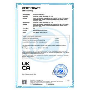 Shenzhen Autige Technology Co., Ltd. Certifications