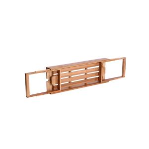 Buy cheap BAP Free Bamboo Bathroom Suppliers Adjustable Bathtub Caddy Tray Set from wholesalers