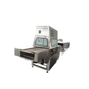 Buy cheap 220V/380V 50/60Hz Chocolate Enrober Machine with 200-300 kg per Hour Capacity for Wafer Cookies & Biscuits from wholesalers