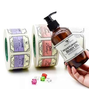 Buy cheap Waterproof Gloss Cosmetic Self Adhesive Sticker With Custom Printing from wholesalers