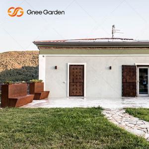 Buy cheap Custom Rusted Outdoor Corten Steel Planter Bench For Backyard from wholesalers