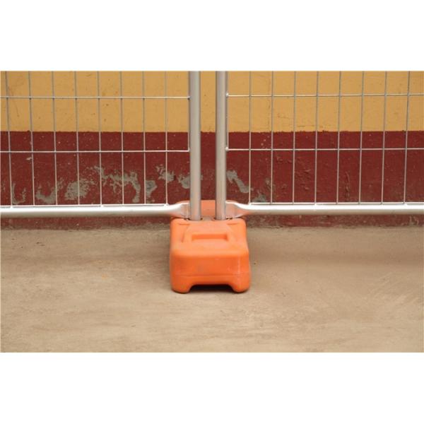 Buy cheap Temporary Steel Hoarding Fence color steel infilled 1.0mm thick OD 32 x 2.0mm outer tubing red and blue as orange color from wholesalers