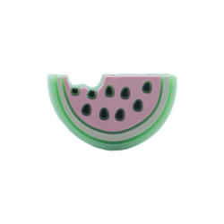 Red Watermelon Shaped Silicone Beads Soft For Baby Teething