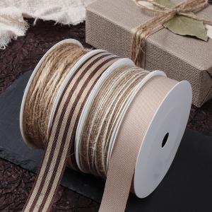 Buy cheap Wholesale custom flora packing ribbon burlap ribbon roll from wholesalers