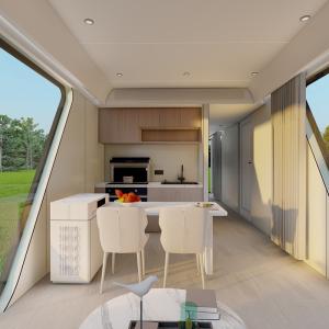 Buy cheap Customizable Portable Capsule Guest House with Bathroom Kitchenette from wholesalers