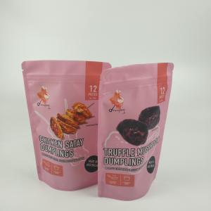 Coffee Matt Zipper Custom Printed Barrier Bags Self Standing Laminated