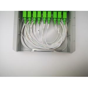 Buy cheap Optical Splitter PLC Cassette With Pigtail 1x8 PLC Balanced Inset Type SC APC LGX Splitter Box from wholesalers