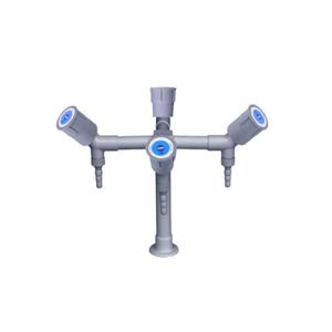 Buy cheap chemical resistant Deck Mounted Lab Fittings with Quadruple Outlet from wholesalers