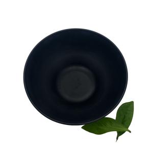 Home Matte Black Melamine Soup Bowl Dinnerware 8'' Deep Round