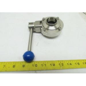 Buy cheap ASME Standard T316L 1" Tri Clamp Butterfly Valve from wholesalers