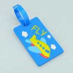 Buy cheap funny airplane hard PVC card luggage tag from wholesalers