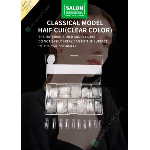 Buy cheap Classical French Nail Tips Custom Nail Clear Half Tips from wholesalers