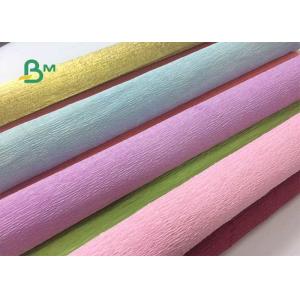 Buy cheap Colored Double Sided Crepe Paper Roll 52cm x 250cm For Decorations from wholesalers