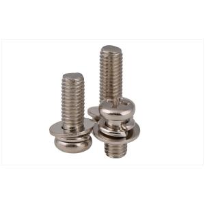 Buy cheap Stainless Steel Pan Head Screws with Flat and Split Lock Washer Pan Head SEMS Screws from wholesalers