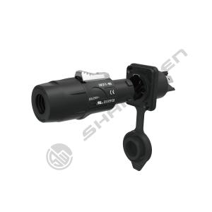 Buy cheap IP65 Outdoor Panel Mount Power Socket 3-Pin Male Audio Connector with LED Display 20A Chassis Socket for Audio Power Solutions from wholesalers