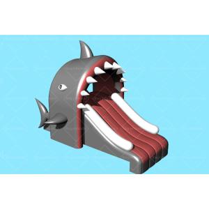 Buy cheap Custom 3.3m*2m Shark Theme Inflatable Water Slide For Kids Swimming Pool from wholesalers
