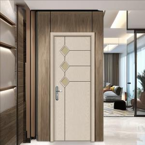 Buy cheap Formaldehyde-free Easy Installation WPC Glass Door with Rot Resistance and PVC Film Surface Finish from wholesalers