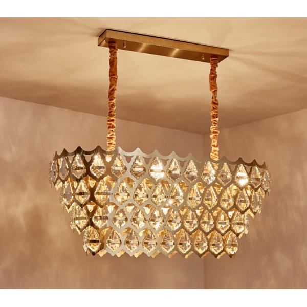 Crystal Dimmable Temperature Adjustable Ceiling Light Flush Mount Modern