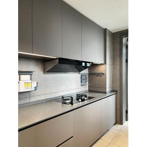 Buy cheap Modern Kitchen Cabinets Custom Wood Style with Artificial Marble from wholesalers