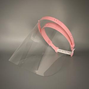 Buy cheap Pink Bracket Protective Face Shield Retractable With Clear Visor from wholesalers