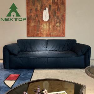 Buy cheap Custom Modern Deep Blue Fabric Interior Sofa 2 3 4 Seating For Home Villa Hotel from wholesalers