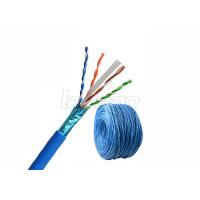 Buy cheap 4 Pairs CCA Network Lan Cable , Indoor Cat 6 FTP Cable 305m Pull/Box product