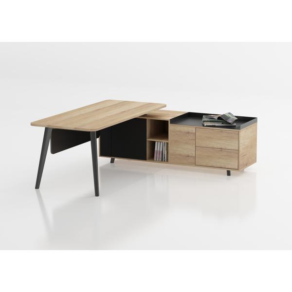 Buy cheap Customized Size L Shape Executive Desk With E0 Grade Melamine For Manager from wholesalers