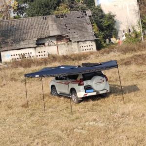 Weather Resistant 270 Degree Awning Side Open Awning With Led OEM