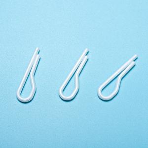 Clothing Clear Plastic R Shape Collar Clips without Teeth