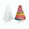Buy cheap Plastic Pyramid Display Case 6 Tier Macaron Display Tower Case With Acrylic Base from wholesalers